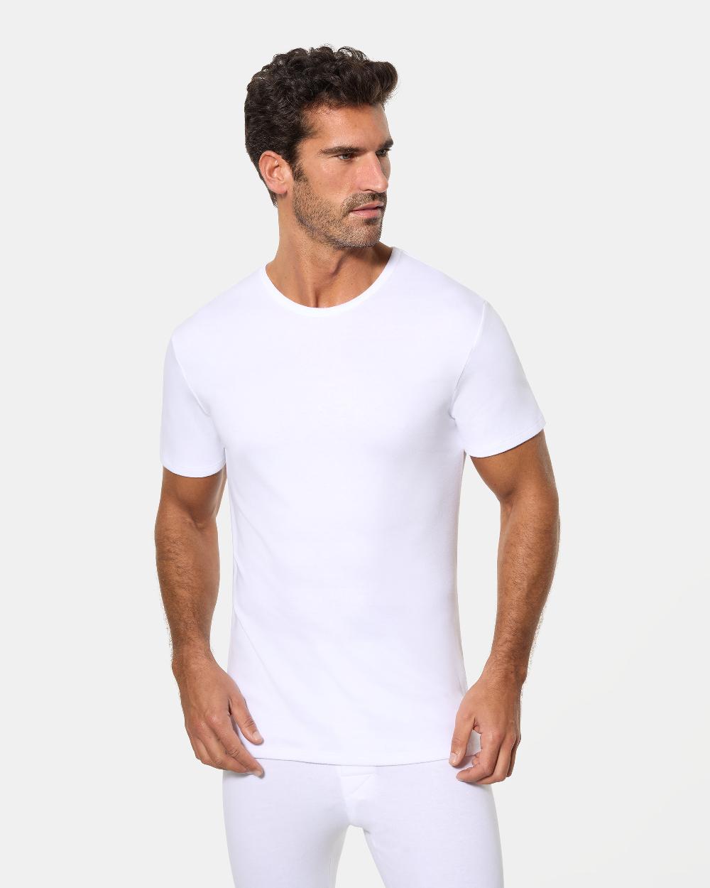 Abanderado Camiseta interior térmica m/c algodón de invierno 100% Interlock liso