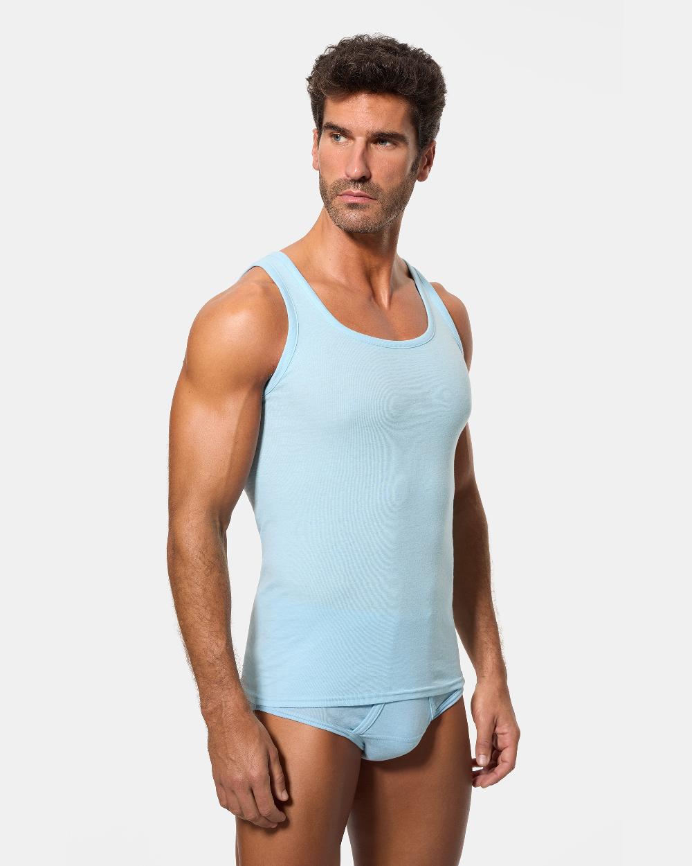 Abanderado Camiseta interior tirantes hombre algodón 50% y poliéster 50%