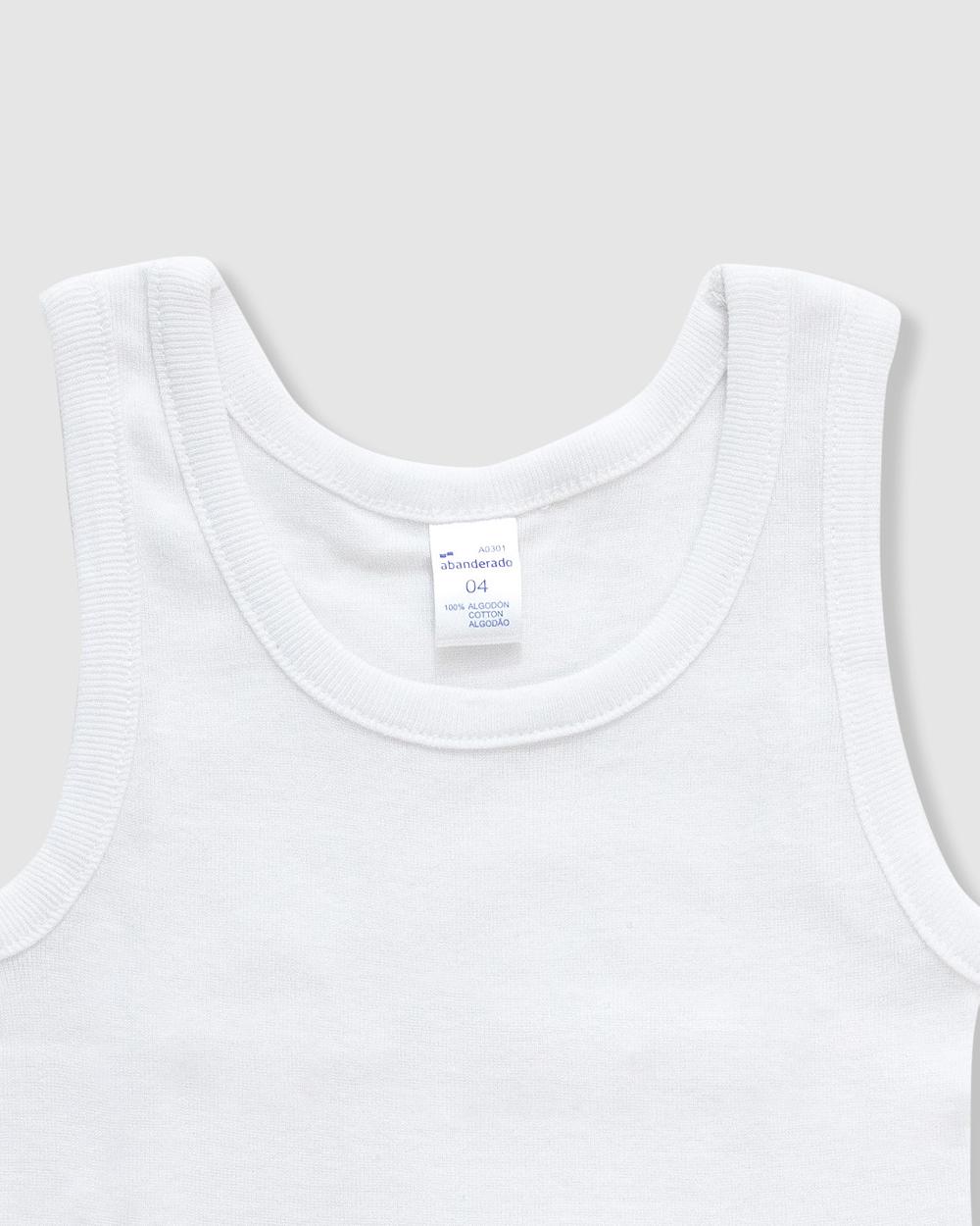 Abanderado Camiseta interior tirantes niño algodón 100%