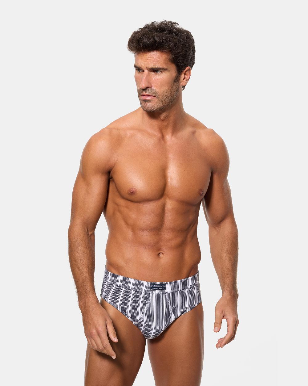 Abanderado Pack 2 slips abiertos hombre algodón elástico Moda multipack