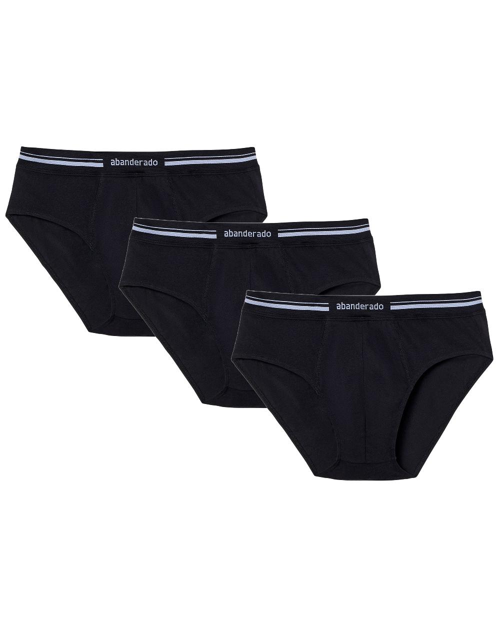 Abanderado Pack 3 slips con cinturilla extra suave de algodón elástico Abanderado