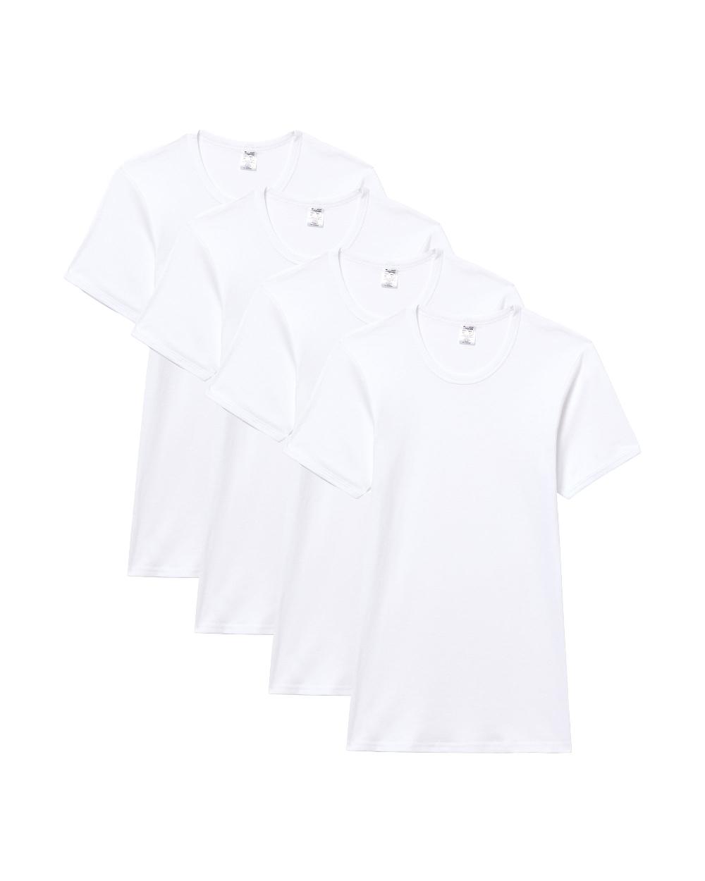 Abanderado Pack 4 camisetas de manga corta cuello redondo de algodón canalé Abanderado