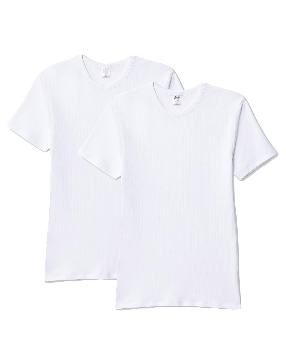 Abanderado Pack de 2 camisetas termal de manga corta cuello redondo de algodón Abanderado