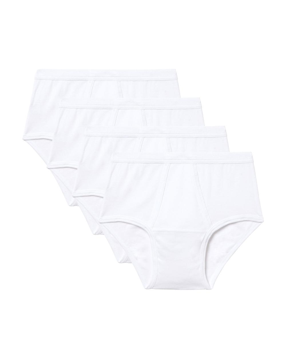 Abanderado Pack de 4 braslips abiertos de algodón canalé Abanderado