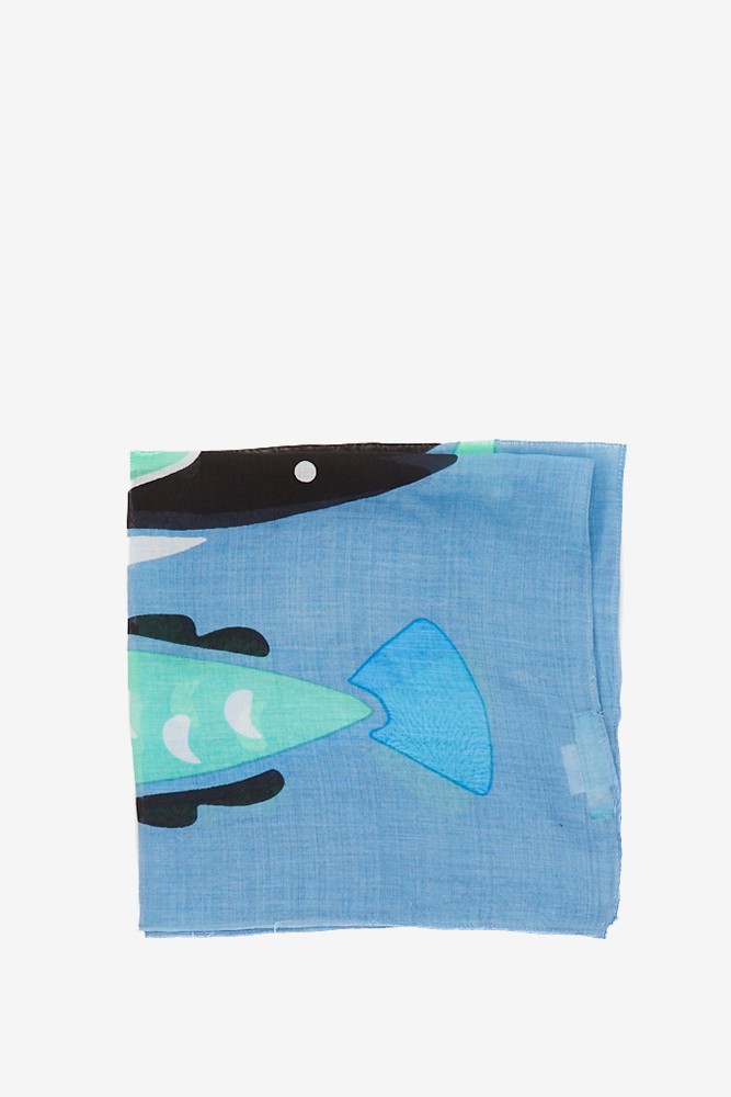 Abbacino Bandana Con Estampado De Peces En Azul