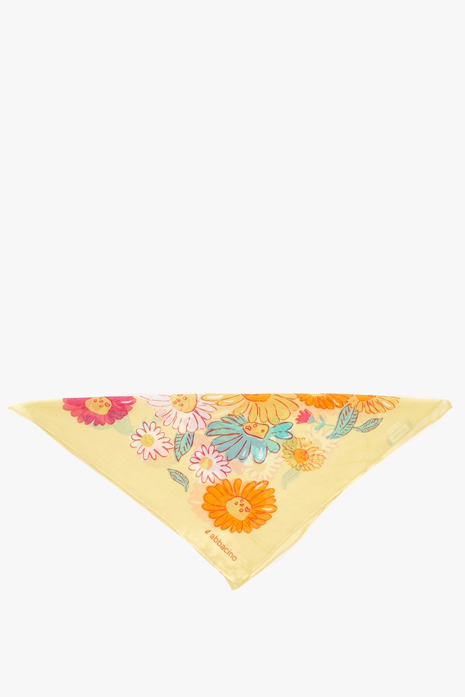 Abbacino Bandana Con Estampado Floral En Amarillo
