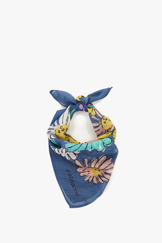 Abbacino Bandana con estampado floral en azul