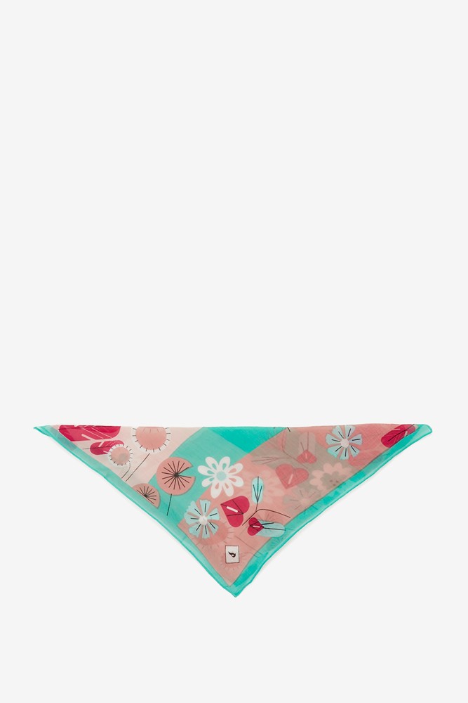 Abbacino Bandana con estampado floral en azul