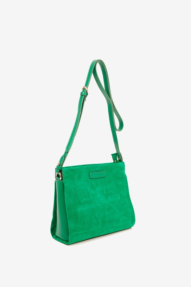 Abbacino Bandolera De Ante En Verde