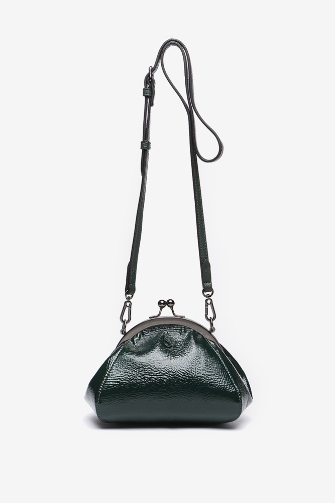 Abbacino Bandolera De Charol En Verde