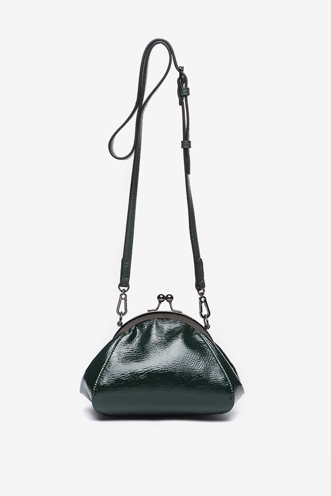 Abbacino Bandolera De Charol En Verde