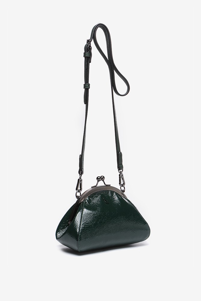 Abbacino Bandolera De Charol En Verde