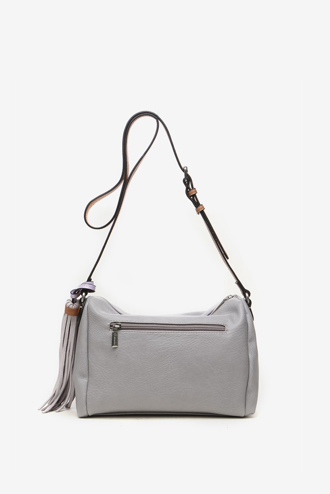 Abbacino Bandolera De Mujer Con Borla En Gris