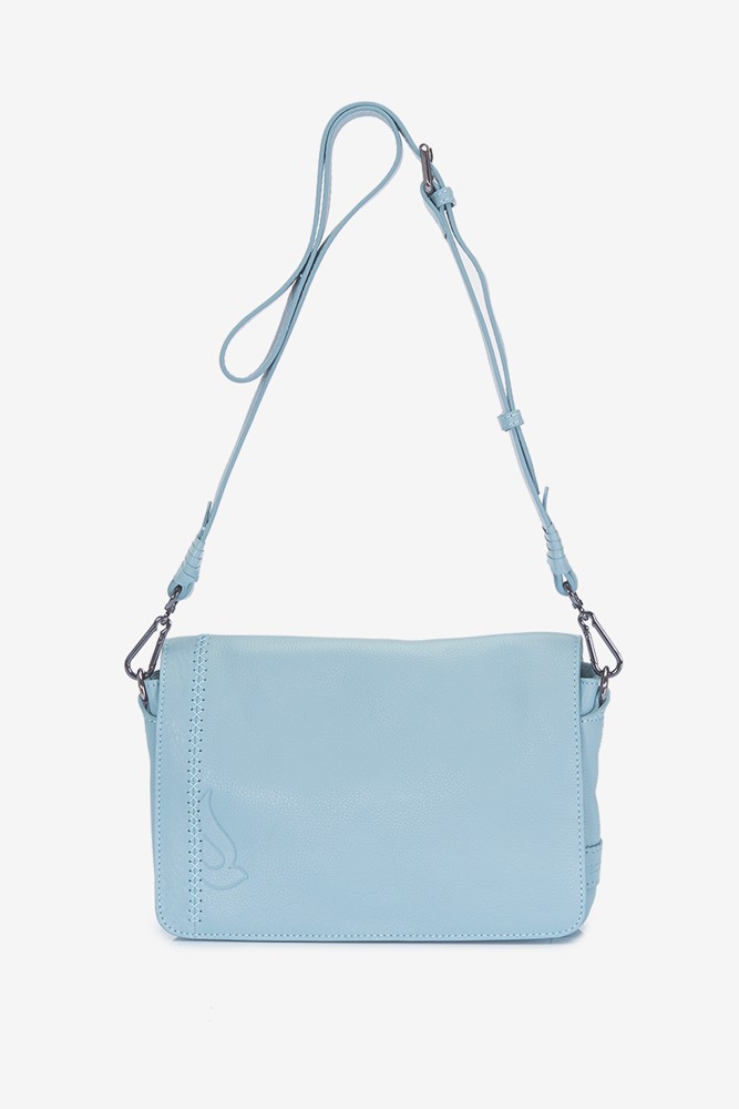 Abbacino Bandolera De Mujer De Piel En Turquesa