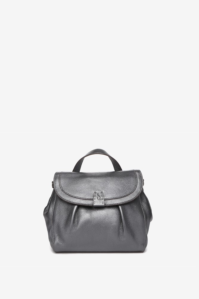 Abbacino Bandolera De Piel En Plateado