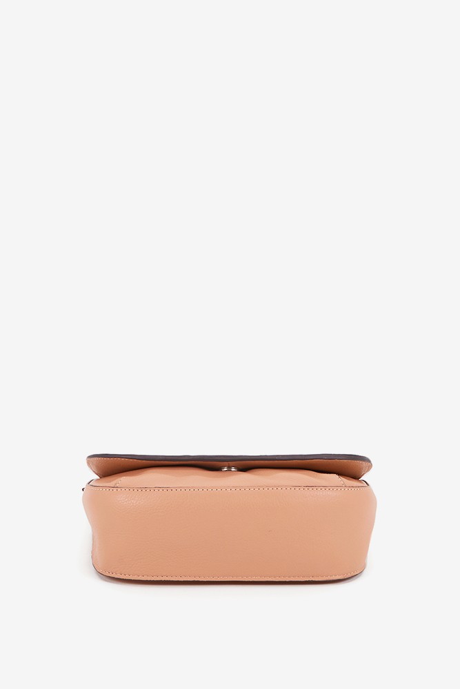 Abbacino Bandolera De Piel Trenzada En Rosa