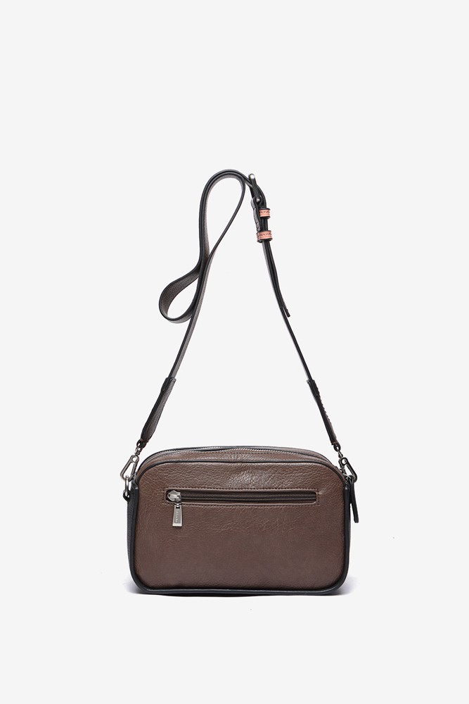 Abbacino Bandolera De Tweed En Marrón