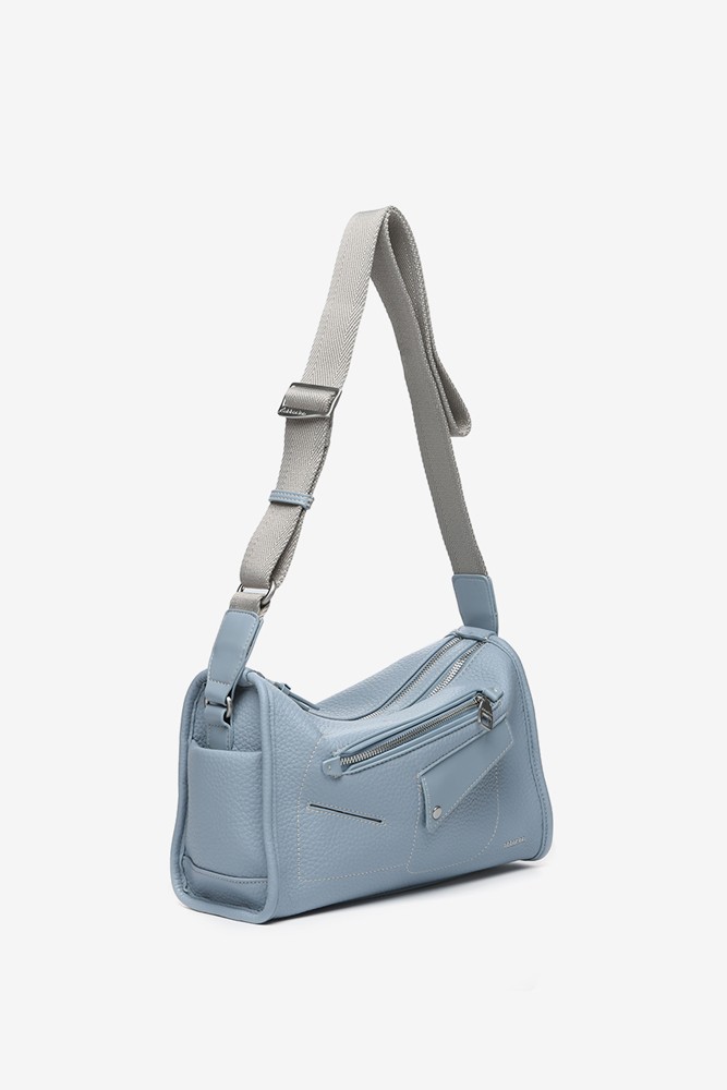 Abbacino Bandolera en materiales reciclados azul