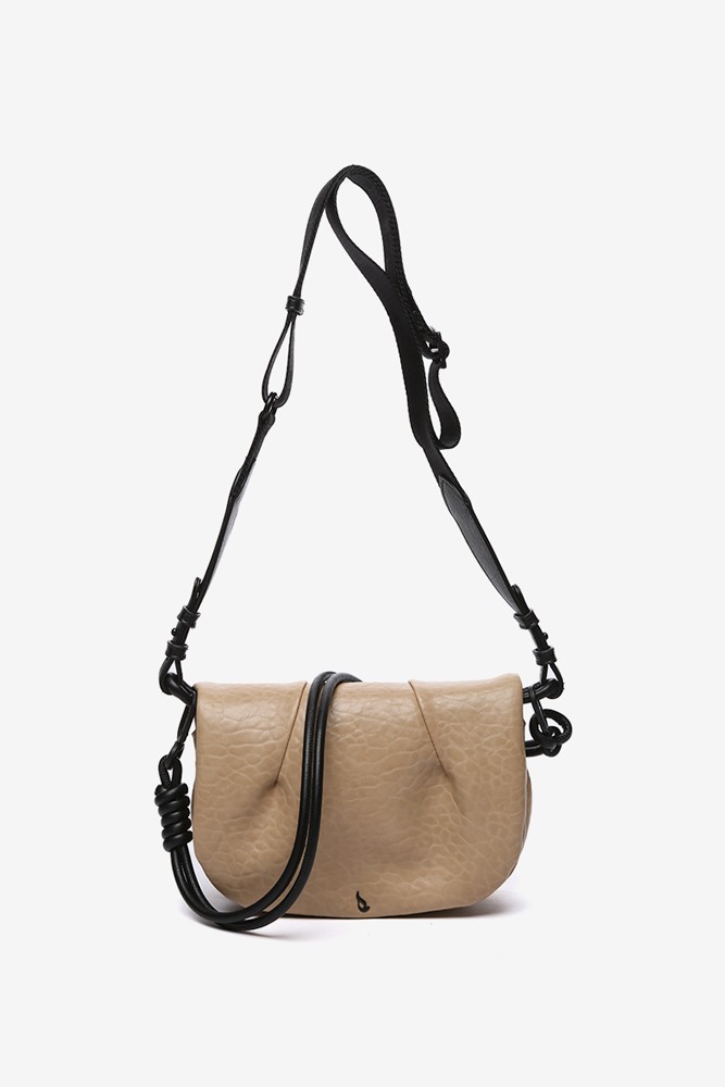 Abbacino Bandolera En Materiales Reciclados Beige