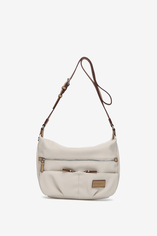 Abbacino Bandolera En Materiales Reciclados Beige