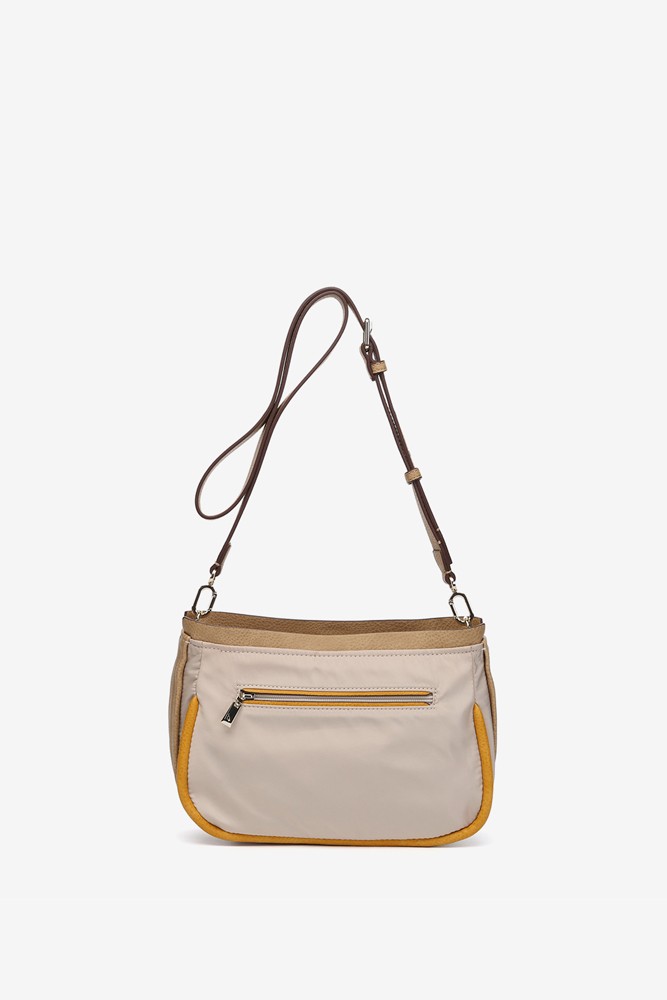 Abbacino Bandolera En Materiales Reciclados Beige