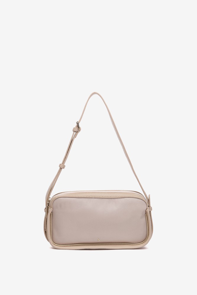 Abbacino Bandolera En Materiales Reciclados Beige