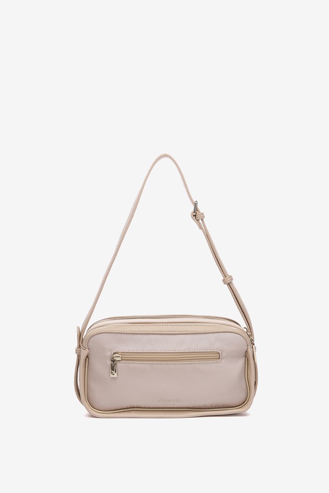 Abbacino Bandolera En Materiales Reciclados Beige