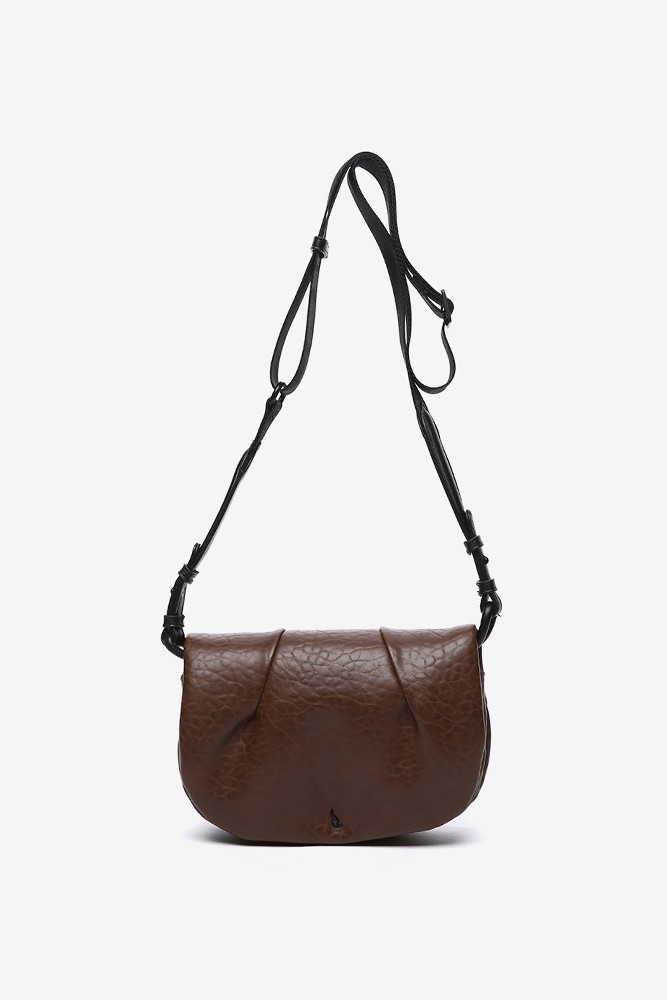 Abbacino Bandolera En Materiales Reciclados Marrón