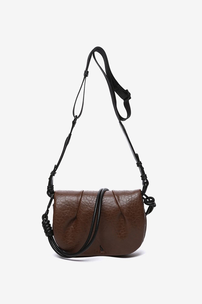 Abbacino Bandolera En Materiales Reciclados Marrón