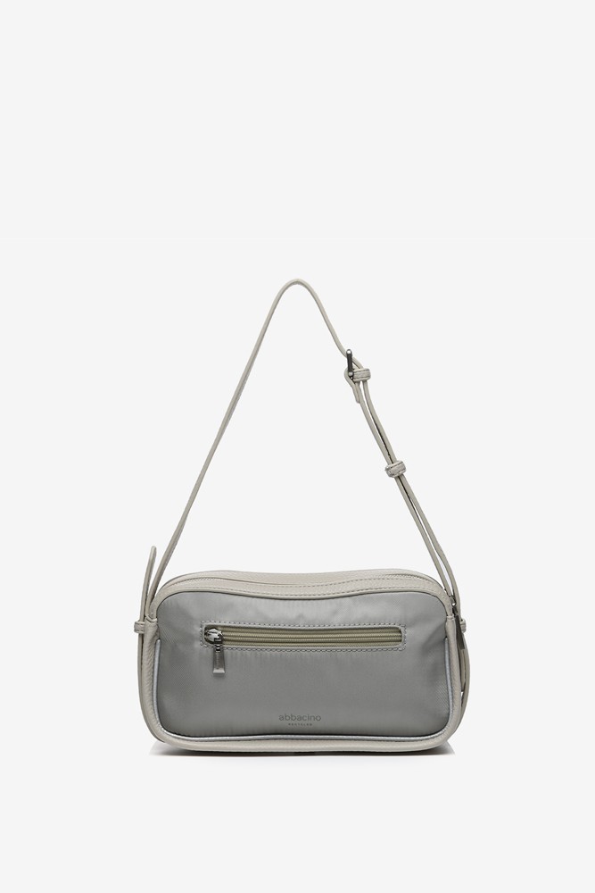 Abbacino Bandolera En Materiales Reciclados Plata