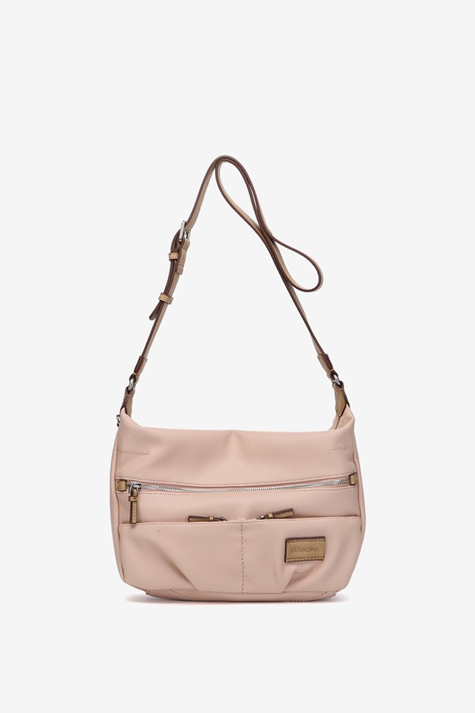 Abbacino Bandolera En Materiales Reciclados Rosa