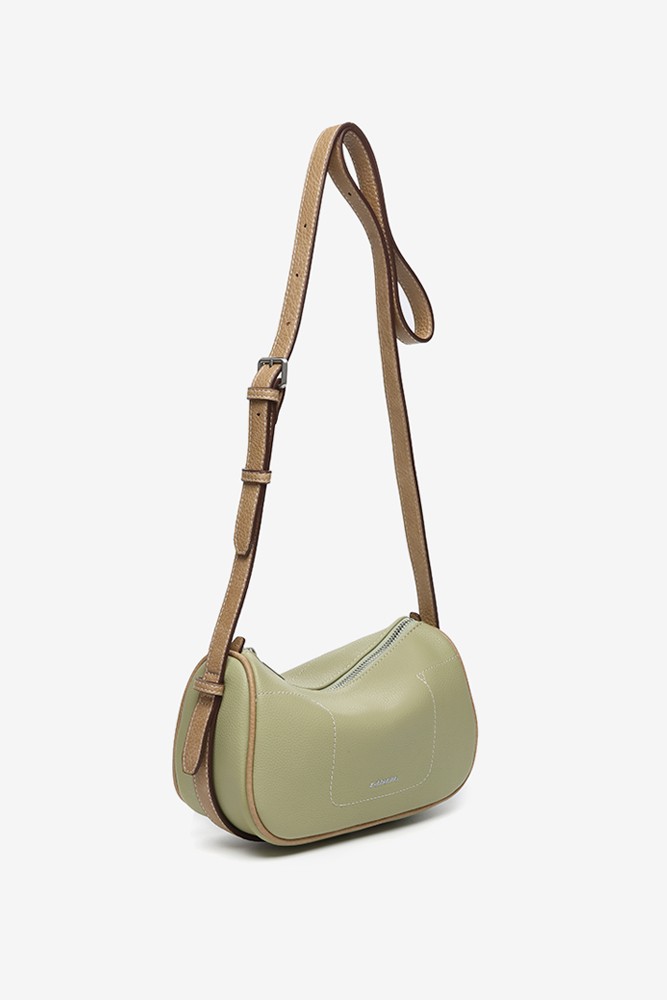 Abbacino Bandolera En Materiales Reciclados Verde