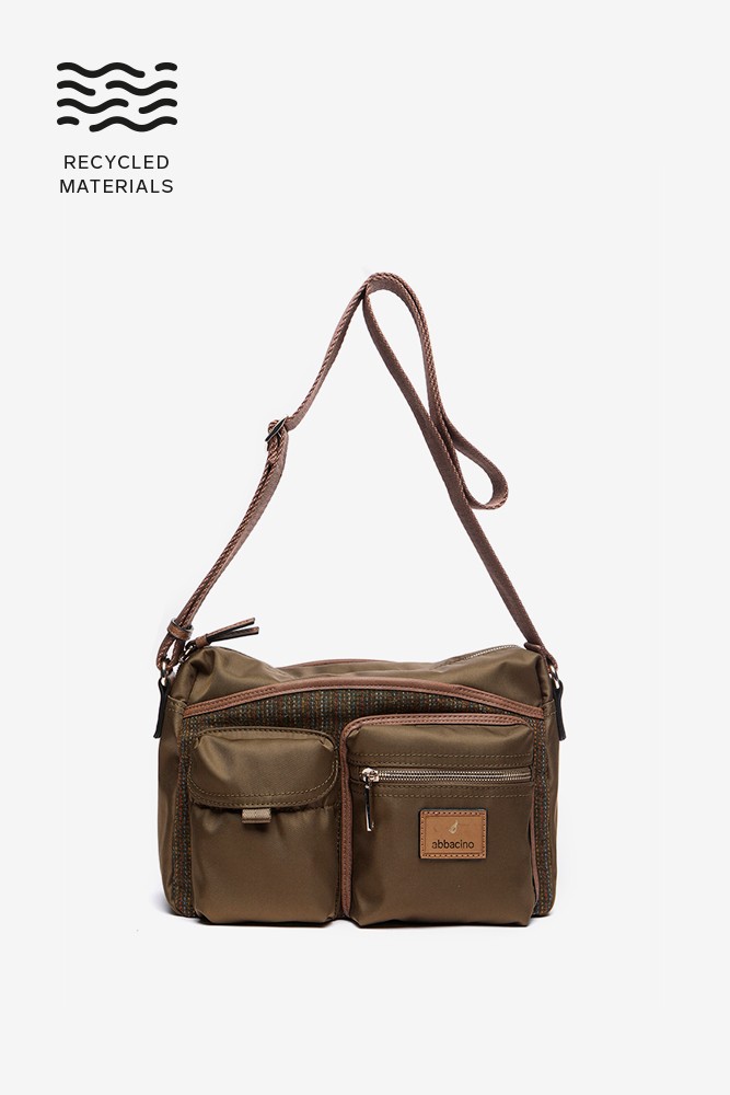 Abbacino Bandolera En Materiales Reciclados Verde