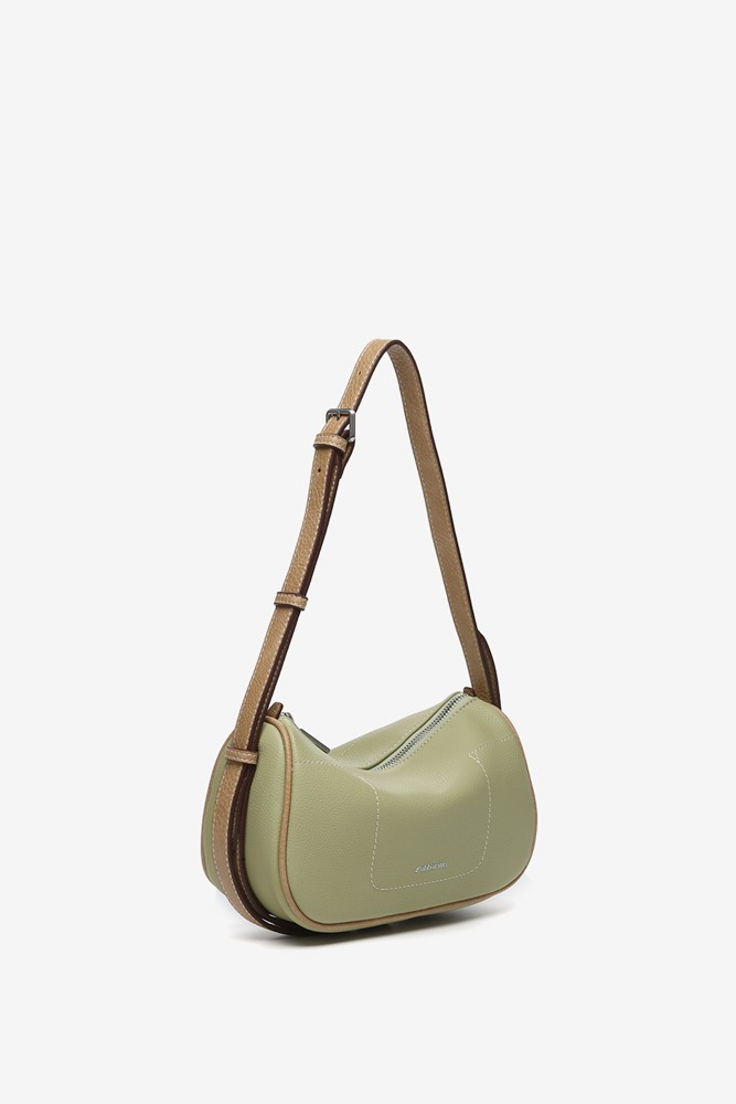 Abbacino Bandolera en materiales reciclados verde