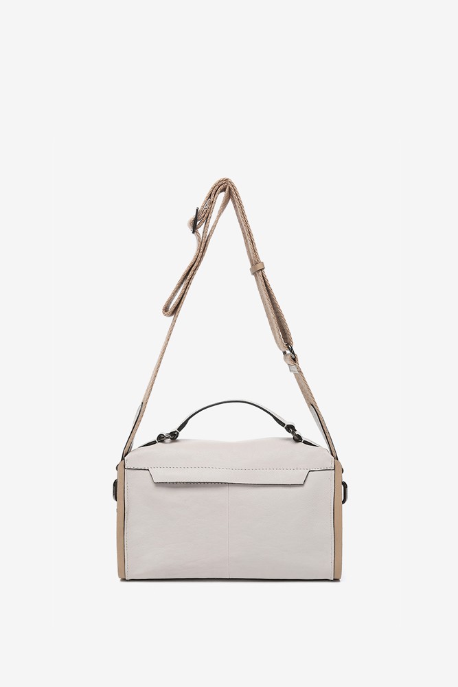 Abbacino Bandolera En Piel Beige