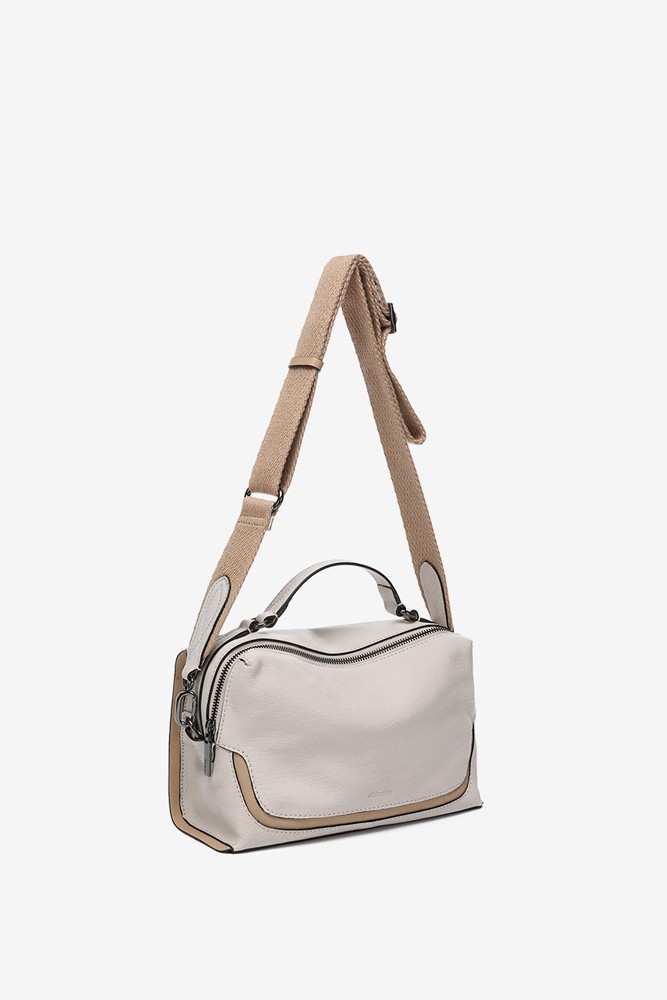 Abbacino Bandolera en piel beige
