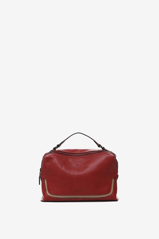 Abbacino Bandolera En Piel Roja