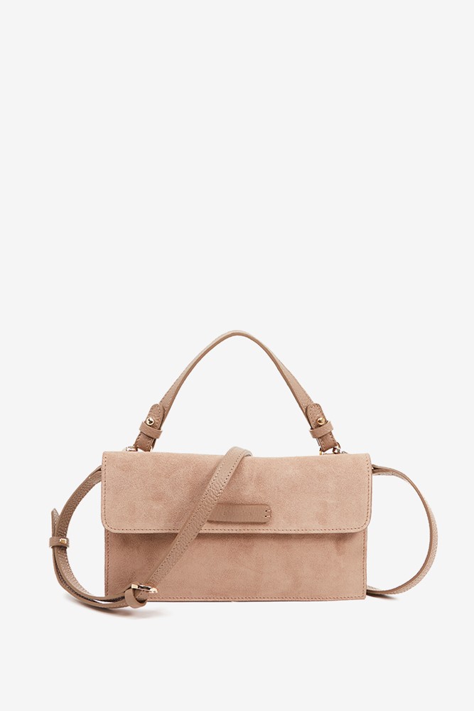 Abbacino Bandolera Mini De Ante En Taupe