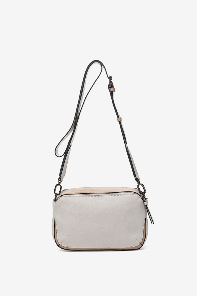 Abbacino Bandolera Mini En Piel Beige