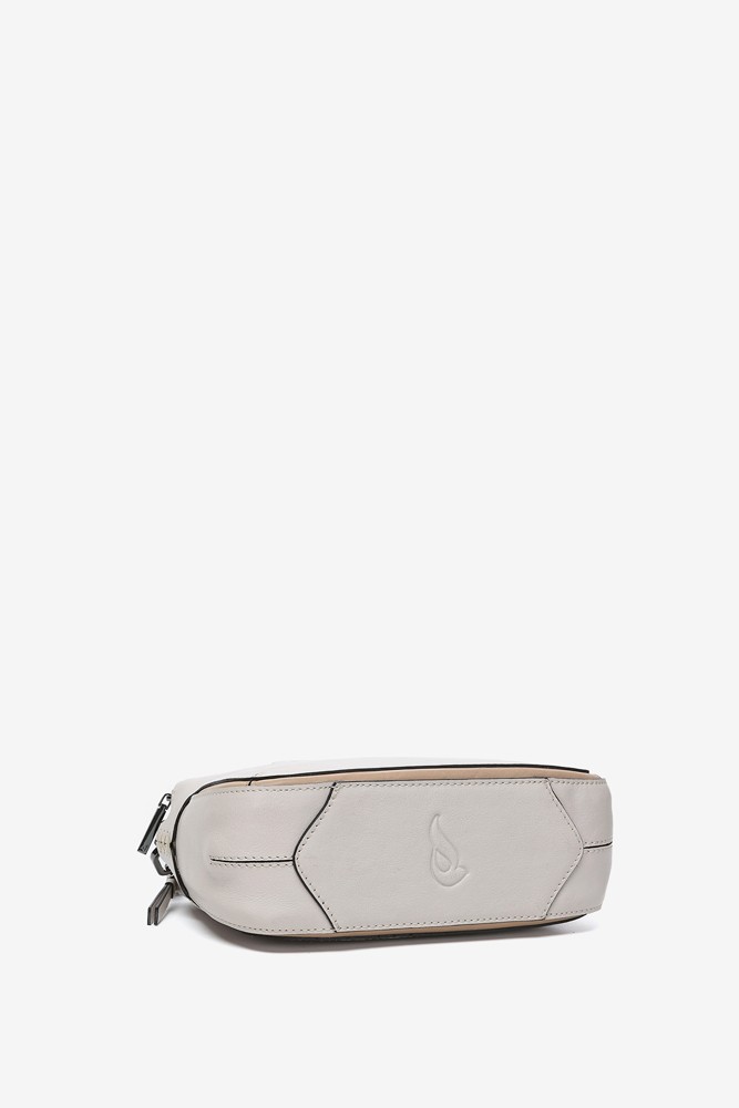 Abbacino Bandolera Mini En Piel Beige