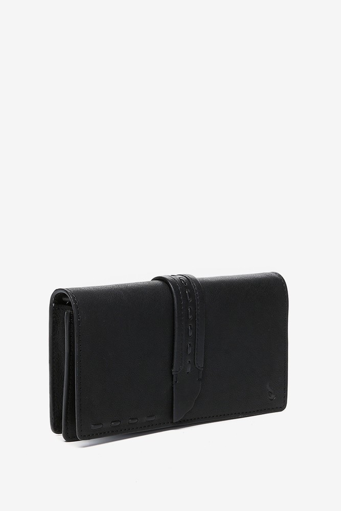 Abbacino Bandolera Mini En Piel Negra