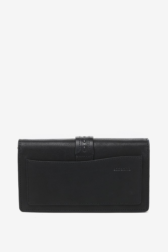 Abbacino Bandolera Mini En Piel Negra