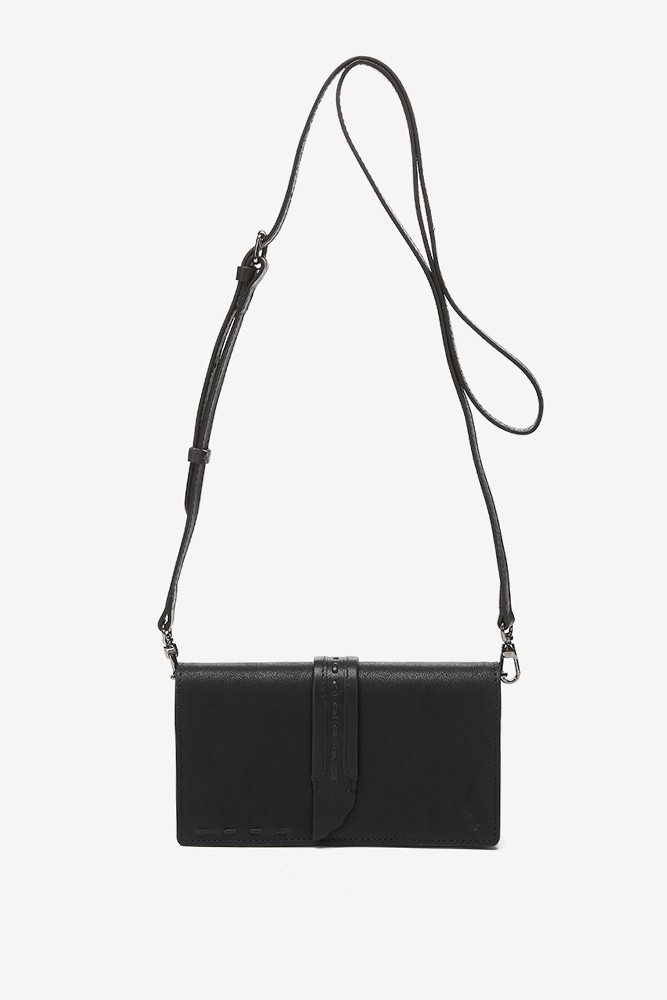 Abbacino Bandolera mini en piel negra