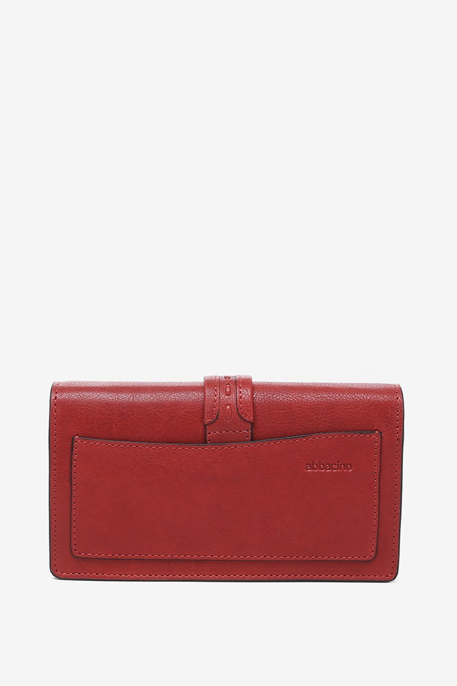 Abbacino Bandolera Mini En Piel Roja