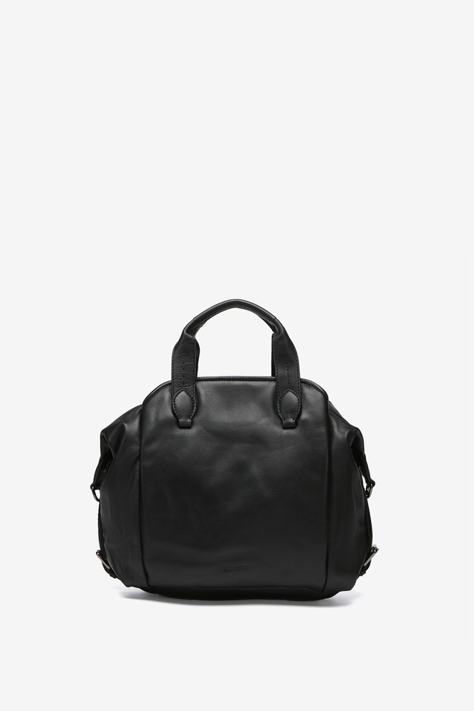 Abbacino Bolso Bowling En Piel Negra