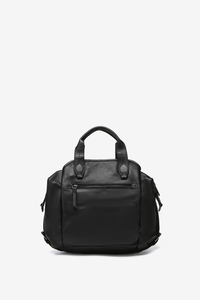 Abbacino Bolso Bowling En Piel Negra