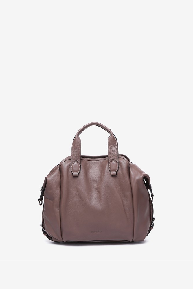 Abbacino Bolso Bowling En Piel Taupe