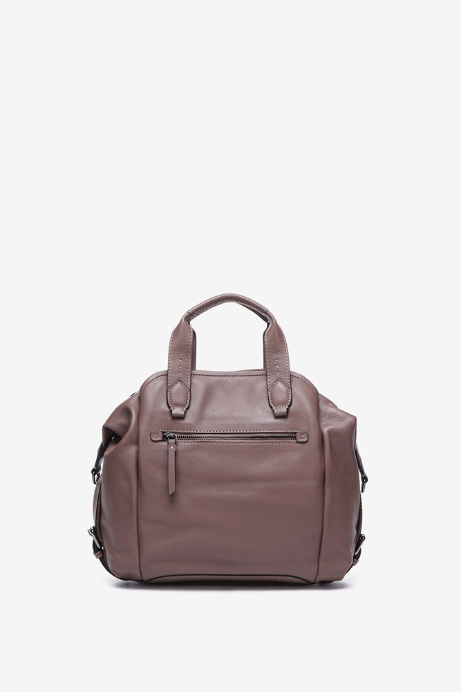 Abbacino Bolso Bowling En Piel Taupe