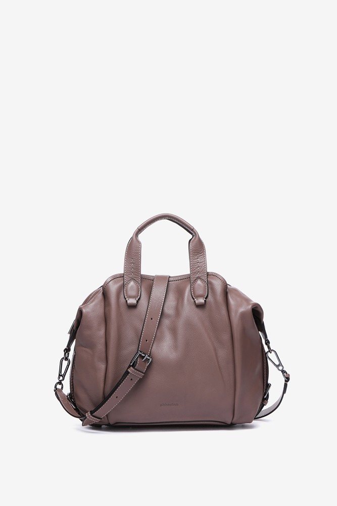 Abbacino Bolso Bowling En Piel Taupe