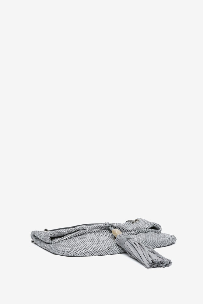 Abbacino Bolso De Fiesta En Malla Metálica Blanca